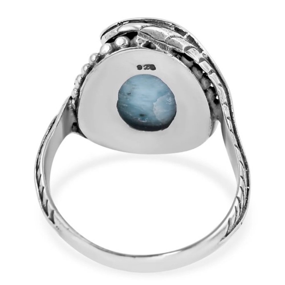 NWT Larimar Ring in .925 Sterling Silver Made in Bali! - Picture 4 of 10